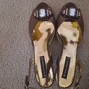 Savio Marino Shoes Size 9 with matching bag brown